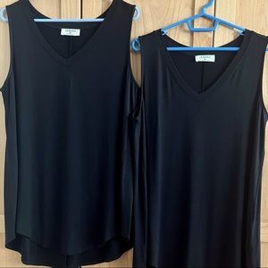 Bundle of 2 Zenana Sleeveless Tunics Size XL